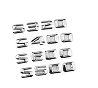 NIBOTT Logo chromé ABS 3D S320 S350 S400 S450 S500 S550 S580 S600, Lettres d'emblème, Badge de Coffre de Voiture adapté for Mercedes S W222 W223, Accessoires (Color : Chrome 14-16, Size : S500)