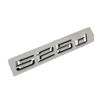 NIBOTT Logo d'insigne d'emblème de Coffre de Voiture d'abs 3D adapté for BMW 520i 525i 530i 535i 520d 525d 530d Xdrive E60 E39 E34 F10 Accessoires d'autocollant de Lettres (Color : 525 d)