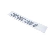 NIBOTT Numéros de Police Lettres 316i 318i 320i 325i 328i 330i 340i GT ABS emblème adapté Fit for BMW série 3 E90 E46 F30 Autocollant de Logo de Coffre de Voiture (Color : Silver 323i)