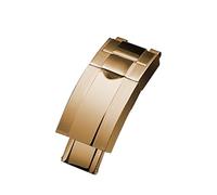 NIBOTT Regarder une boucle d'arrêt for Rolex Fit for Daytona Yacht-maître convient for Sous-marin Bracelet en acier inoxydable pliante boucle de montre accessoires homme montre fermoir(Gold)