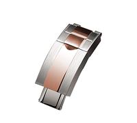NIBOTT Regarder une boucle d'arrêt for Rolex Fit for Daytona Yacht-maître convient for Sous-marin Bracelet en acier inoxydable pliante boucle de montre accessoires homme montre fermoir(Silver rosegold