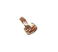 NIBOTT T04 montre boucle en acier inoxydable boucle de boucle de boucle pliante en acier inoxydable 14/16/18 / 20mm Fit for les montres de ballon bleu Cartier(Rose gold,14mm)