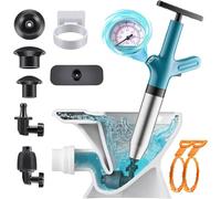 NiC IS COCNG Deboucheur wc,déboucheur de toilette,pompe deboucheur wc, Deboucheur canalisation,ventouse toilette,déboucheur toilette pompe deboucheur toilette,éviers (Bleu)