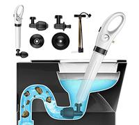 NiC IS COCNG Deboucheur WC,Déboucheur Evier,Piston de Toilette Déboucheur Evier Haute Pression 4 in 1 Déboucheur toilette pour Déboucher les Toilettes/Lavabo/Baignoire/Drain de Sol