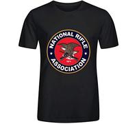 nicai Custom NRA Logo Man T Shirts Cotton O Neck Black M