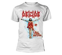 nicai Deicide Once Upon The Cross White T-Shirt - Black S L