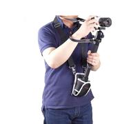 Nicama MTB1 Bandoulière pour monopode d'appareil photo / trépied Unipode, support de poids pour stabilisateur de cardan DJI Ronin-S, grue Zhiyun, cardan Moza Air Hold plus facile et plus long (noir)