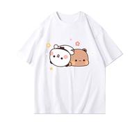 nicamaikoo-shop BUBU DUDU T-Shirt Mignon avec Ours en Peluche, Style décontracté et Ample, idéal pour Le Printemps et l'été, T-Shirt à Manches Courtes.
