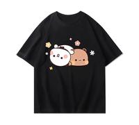 nicamaikoo-shop BUBU DUDU T-Shirt Mignon avec Ours en Peluche, Style décontracté et Ample, idéal pour Le Printemps et l'été, T-Shirt à Manches Courtes.