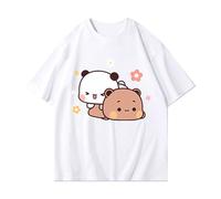 nicamaikoo-shop BUBU DUDU T-Shirt Mignon avec Ours en Peluche, Style décontracté et Ample, idéal pour Le Printemps et l'été, T-Shirt à Manches Courtes.