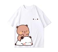 nicamaikoo-shop BUBU DUDU T-Shirt Mignon avec Ours en Peluche, Style décontracté et Ample, idéal pour Le Printemps et l'été, T-Shirt à Manches Courtes.