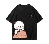nicamaikoo-shop BUBU DUDU T-Shirt Mignon avec Ours en Peluche, Style décontracté et Ample, idéal pour Le Printemps et l'été, T-Shirt à Manches Courtes.