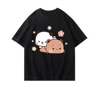 nicamaikoo-shop BUBU DUDU T-Shirt Mignon avec Ours en Peluche, Style décontracté et Ample, idéal pour Le Printemps et l'été, T-Shirt à Manches Courtes.