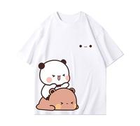nicamaikoo-shop BUBU DUDU T-Shirt Mignon avec Ours en Peluche, Style décontracté et Ample, idéal pour Le Printemps et l'été, T-Shirt à Manches Courtes.