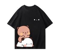 nicamaikoo-shop BUBU DUDU T-Shirt Mignon avec Ours en Peluche, Style décontracté et Ample, idéal pour Le Printemps et l'été, T-Shirt à Manches Courtes.