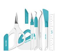 Nicapa Coffrets d’outils de base pour Silhouette/Siser/Oracal 631 651 751, échardonnette papier vinyle, kit de démarrage (Bleu)