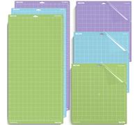 NICAPA Lot de 6 tapis de découpe 30,5 x 30,5 cm et 30,5 x 61 cm pour Cricut Maker et Explore 3, léger/standard/StrongGrip, tous les éléments essentiels du papier délicat aux matériaux spéciaux plus
