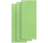 NICAPA Standardgrip Lot de 3 tapis de découpe adhésifs pour Cricut Joy (11.4x30.5 cm, vert),Flexibles et quadrillés,Accessoires de rechange pour loisirs créatifs en vinyle