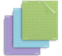 Nicapa Tapis de découpe de rechange tapis pour Cricut Maker 3Explore 3/Air 2/Air, Vinyl Crafts, (Standard Grip, Light Grip, Strong Grip 12" x 12", Lot de 3)