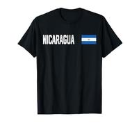 Nicaragua Drapeau National rétro Vieilli Graphique Patriotique T-Shirt