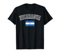 Nicaragua Drapeau Vintage Vieilli rétro Motif Patrimoine T-Shirt