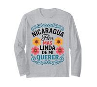 Nicaragua Flor Mas Linda De Mi Querer Floral Manche Longue