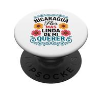 Nicaragua Flor Mas Linda De Mi Querer Floral PopSockets PopGrip Adhésif