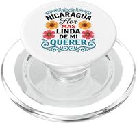 Nicaragua Flor Mas Linda De Mi Querer Floral PopSockets PopGrip pour MagSafe