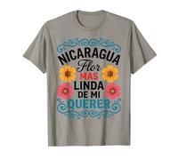 Nicaragua Flor Mas Linda De Mi Querer Floral T-Shirt