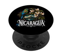 Nicaragua Guardabarranco Torogoz Central 505 Oiseau du Nicaragua PopSockets PopGrip Adhésif