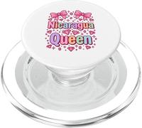 Nicaragua Queen Latina Pride Mignon Y2K Pastel Noeuds PopSockets PopGrip pour MagSafe