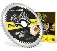 NICAVKIT Lame scie circulaire Ø 210 x 30 mm pour bois, métal et aluminium, etc. - Lame de scie multi-matériaux 210 x 30 mm Compatible avec Bosch, Makita & Dewalt