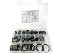 NICAVKIT Lot de 162 joints d'étanchéité hydrauliques avec lèvre en caoutchouc M6-M30 Vis de vidange d'huile Bonded Seals Assortiment de joints d'étanchéité pour hydraulique centrale, direction serve
