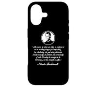 Niccolò Machiavel Italien Florence Politique Renaissance Coque pour iPhone 17