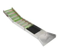 NICCOO Boîte à orpaillage pliable en alliage d'aluminium, Plateau de lavage d'or boîte à orpaillage pour l'orpaillage, outil de prospection et de lavage, kit d'orpaillage pour rivière, ruisseau