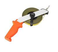NICCOO Mètre à Ruban en Acier 50m, Mètre d'Arpenteur Millimétrique Ruban de Haute Précision avec Poignée pour Maison, Jardin, Chantier, Mesure de Grande Surface