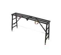 NICCOO Plateforme de Travail Échafaudage Pliant Portable, Capacité de Charge 350 kg, Pieds Antidérapants, Tabouret de Peinture pour Cloisons Sèches, Nettoyage, Lavage