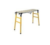 NICCOO Plateforme de Travail en Tôle Galvanisée, 500 KG Capacité de Charge, Échafaudage Portable, Table de Soudure Pliant avec 4 roulettes Universelles, Réglable en Hauteur