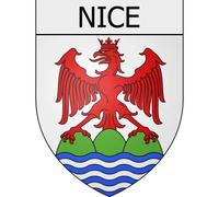 Nice 06 ville Stickers blason autocollant adhésif - Taille : 4 cm