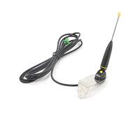 Nice ABF Antenne de réception externe professionnelle 433 MHz 50 Ohm avec câble RG58 de 3,3 m pour portail de garage Portée jusqu'à 250 m Avec montage sur étrier