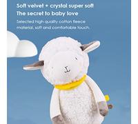Nice Bright Lamb Pluck Toys pour bébé Toys Soft Doll pour la publicité pour Les Bébés pour Les Moutons d'agneau de Marionnette d'anniversaire en Blanc (Lapin + Carotte)