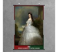 Nice Captain Affiche de portrait de la Reine et de l'impératrice dans l'histoire, décoration murale pour la maison (Sisi)