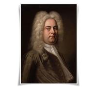 Nice Captain Poster A3 représentant des meilleurs compositeurs classiques - Format A3 - Décoration murale (10 George Frideric Handel)