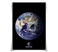 Nice Captain Poster A3 sur le système solaire et planètes Mars Jupiter (Terre)