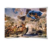 Nice Captain Poster de mythologie grecque A3 sur le thème des dieux grecs anciens - Décoration murale pour la maison (Terre salée)