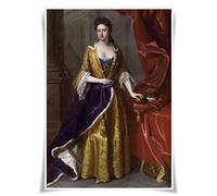 Nice Captain Poster en tissu imprimé représentant 99 grands rois, reines et dirigeants du monde (Anne Queen of Great Britain)