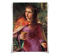 Nice Captain Poster en tissu imprimé représentant 99 grands rois, reines et dirigeants du monde (Eleanor of Aquitaine)