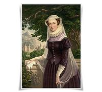 Nice Captain Poster en tissu imprimé représentant 99 grands rois, reines et dirigeants du monde (Mary Queen of Scots)