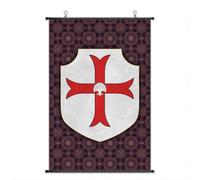 Nice Captain Poster médiéval militaire avec blason de l'ordre militaire chevalier imprimé drapeau décoration d'intérieur (Chevaliers de St Thomas)