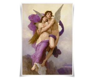 Nice Captain Poster portrait mythologique grec, format A3, décoration murale (Amor et Psyche)